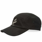 Maison Kitsuné Men's Cafe Kitsune 5P Cap in Black