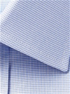 CHARVET - Blue Houndstooth Cotton Shirt - Blue