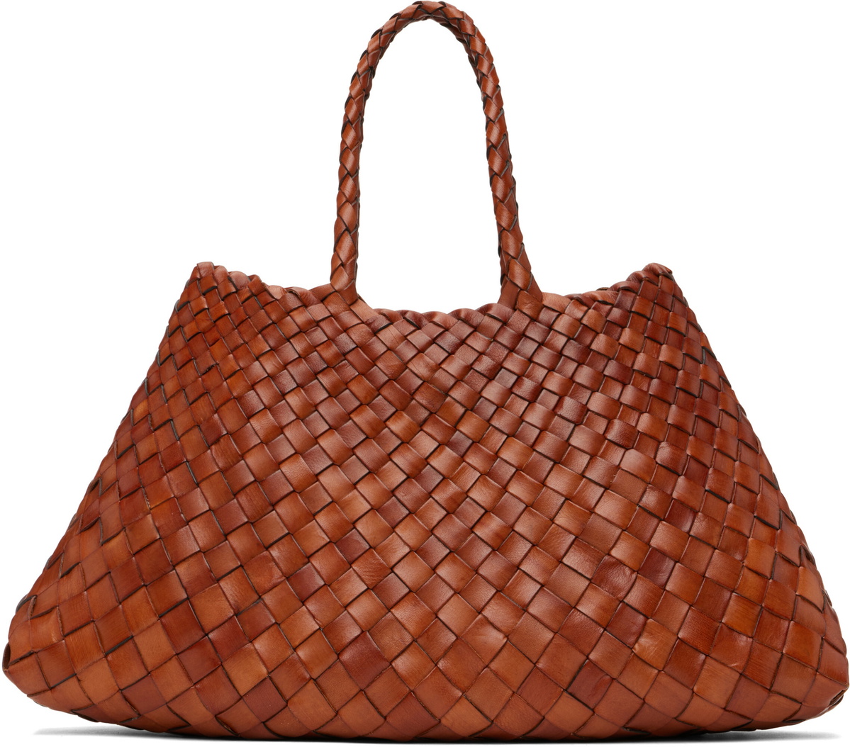 Dragon Diffusion Brown Santa Croce Small Tote