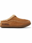 Sorel - Falcon Ridge II Fleece-Lined Suede Slippers - Neutrals