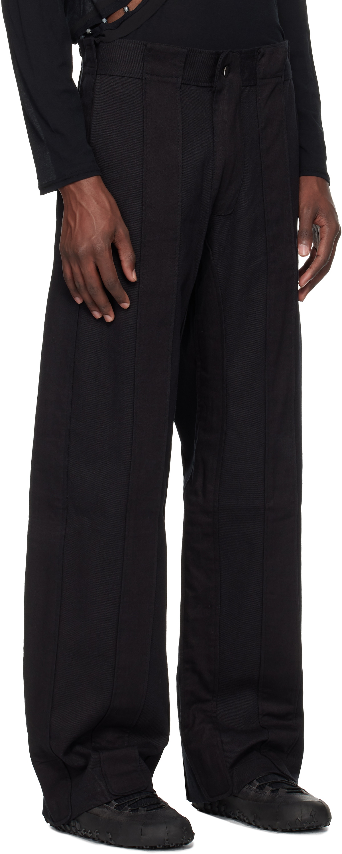 Tondolo Black Saccharinum Trousers
