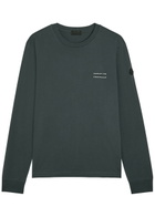 Moncler Logo Cotton T-shirt Charcoal