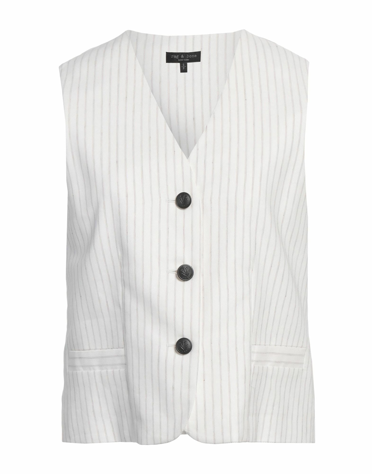 Rag & Bone Womens Tailored Vest in White
