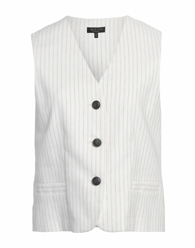 Photo: Rag & Bone Womens Tailored Vest in White