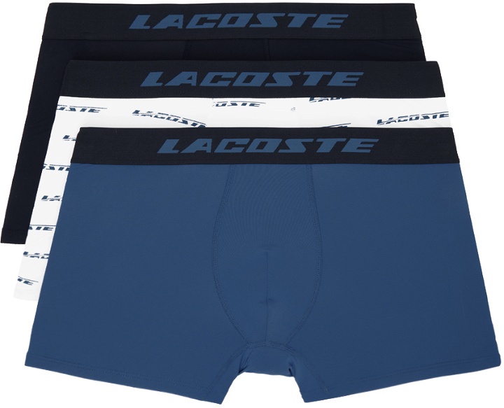 Photo: Lacoste Three-Pack Multicolor Motion Boxers