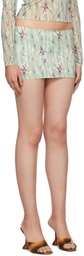BINYA Green Retorno Miniskirt