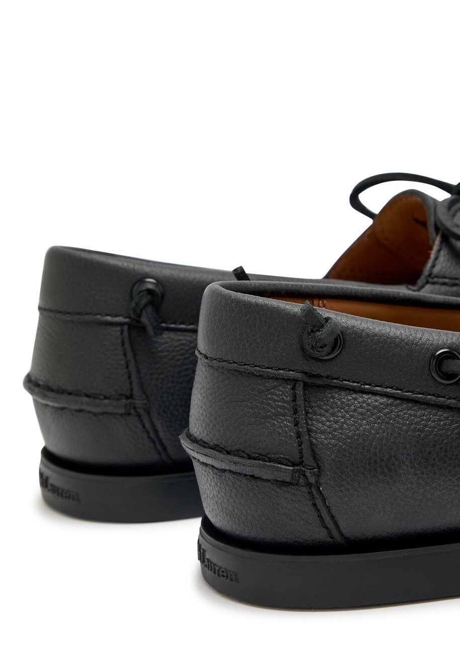 Polo Ralph Lauren Merton Grained Leather Loafers Black