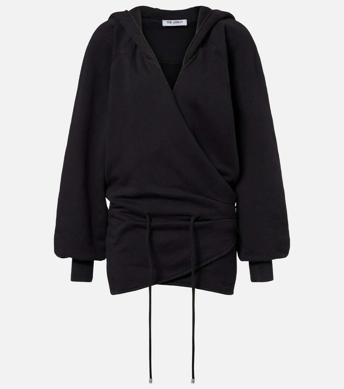 The Attico Cotton jersey sweatshirt dress