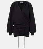 The Attico Cotton jersey sweatshirt dress