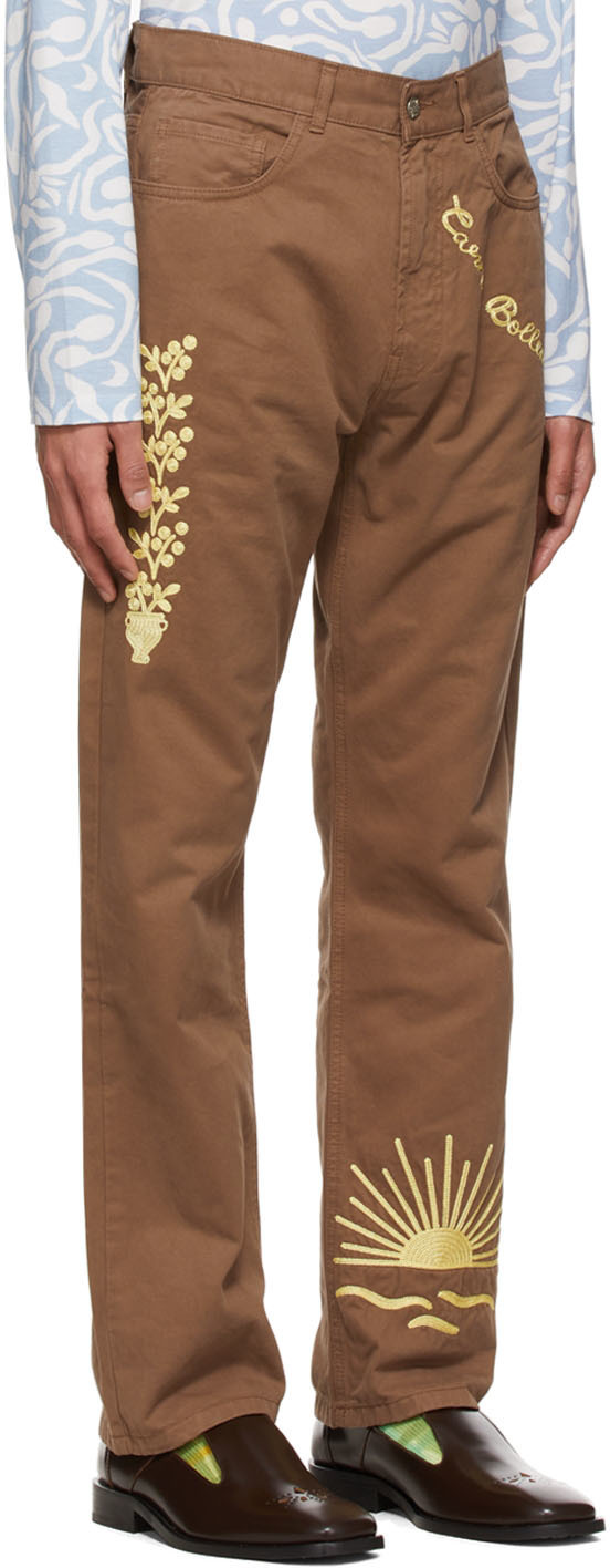 Carne Bollente Brown The Back Bump Trousers Carne Bollente