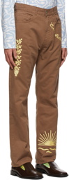 Carne Bollente Brown The Back Bump Trousers