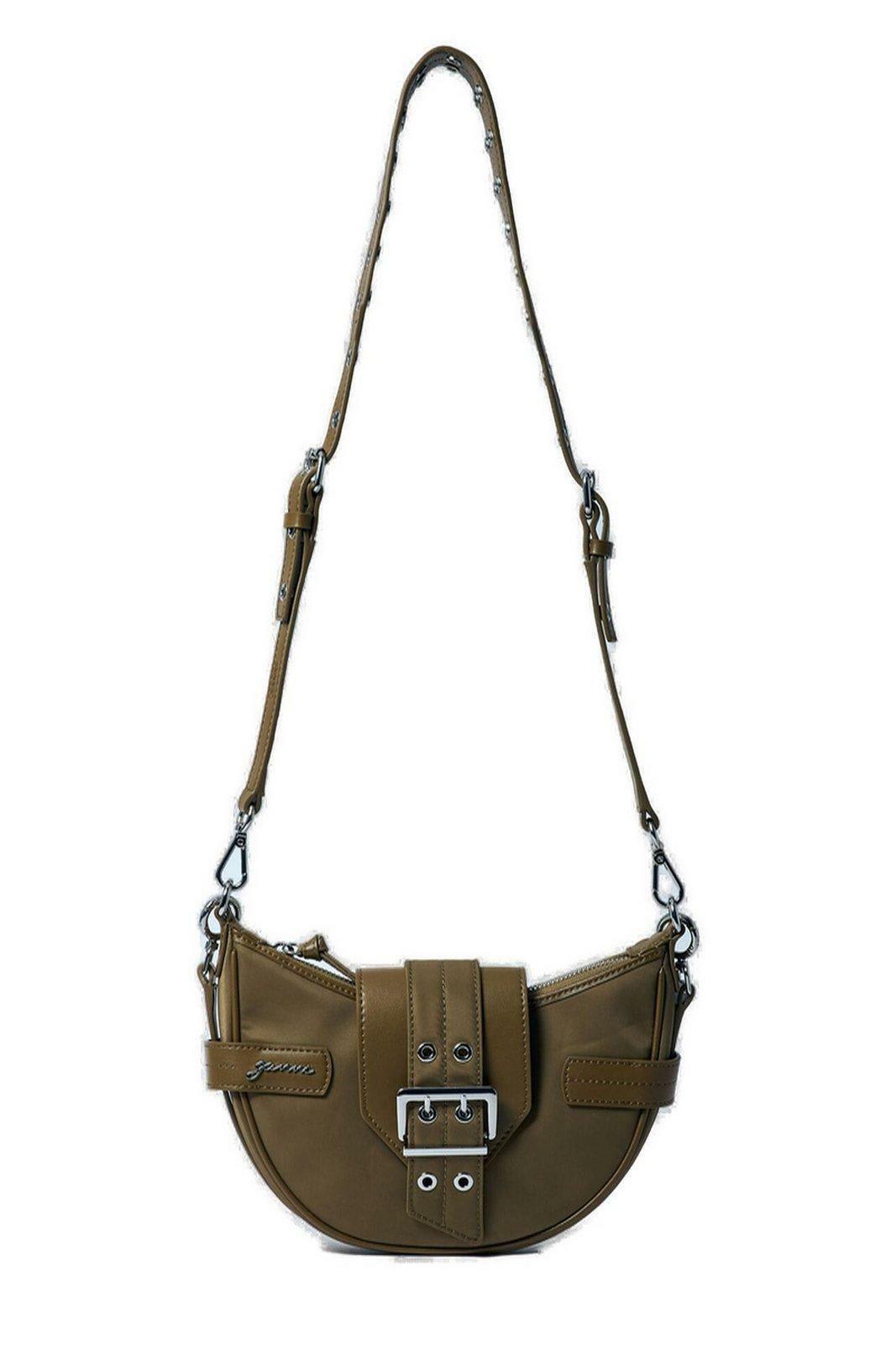 ガニ― GANNI Banner Small Crossbody ショルダーバック GANNI ガニー バッグ レディース ショルダーバッグ ブラック