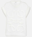 Loewe Anagram mohair-blend sweater vest