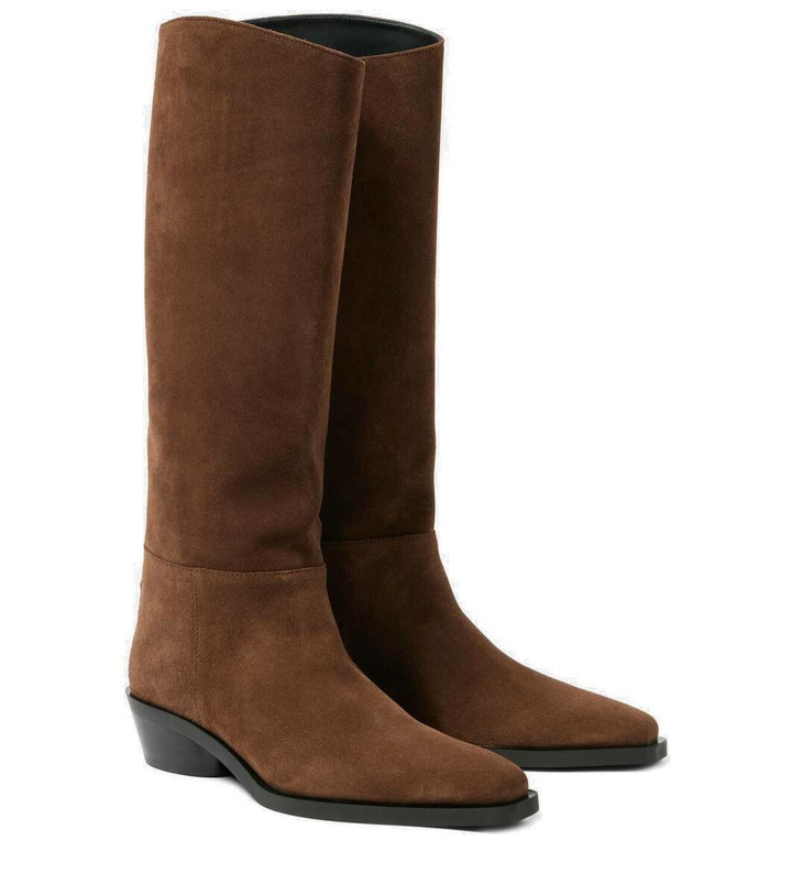 Photo: Proenza Schouler Bronco suede knee-high boots