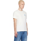 Kenzo White Kenzo Paris 'KENZO Tulip' Embroidered Slim T-shirt