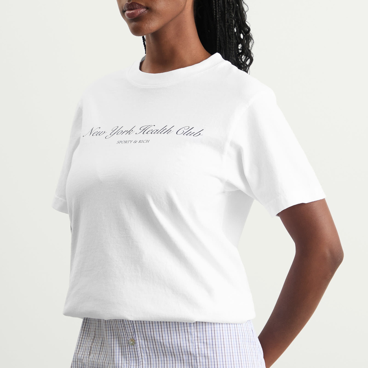 Sporty & Rich Women's NY Health Club T-Shirt in White