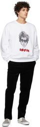 WACKO MARIA White 'Bob Dylan' Sweatshirt