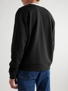 Onia - Garment-Dyed Cotton-Jersey Sweatshirt - Black