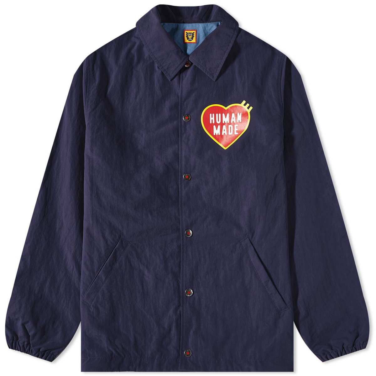 Human Made Men's Coach Jacket in Navy Human Made