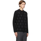 Comme des Garcons Homme Deux Black Polka Dot Cardigan