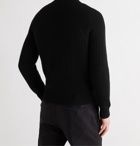 TOM FORD - Slim-Fit Ribbed Cashmere Sweater - Black