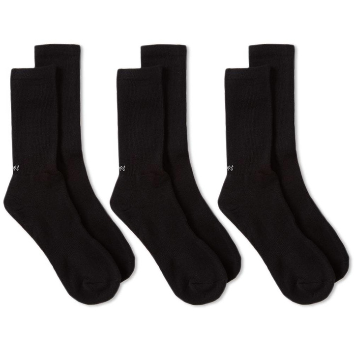 Photo: WTAPS Skivvies Sock - 3 Pack Black