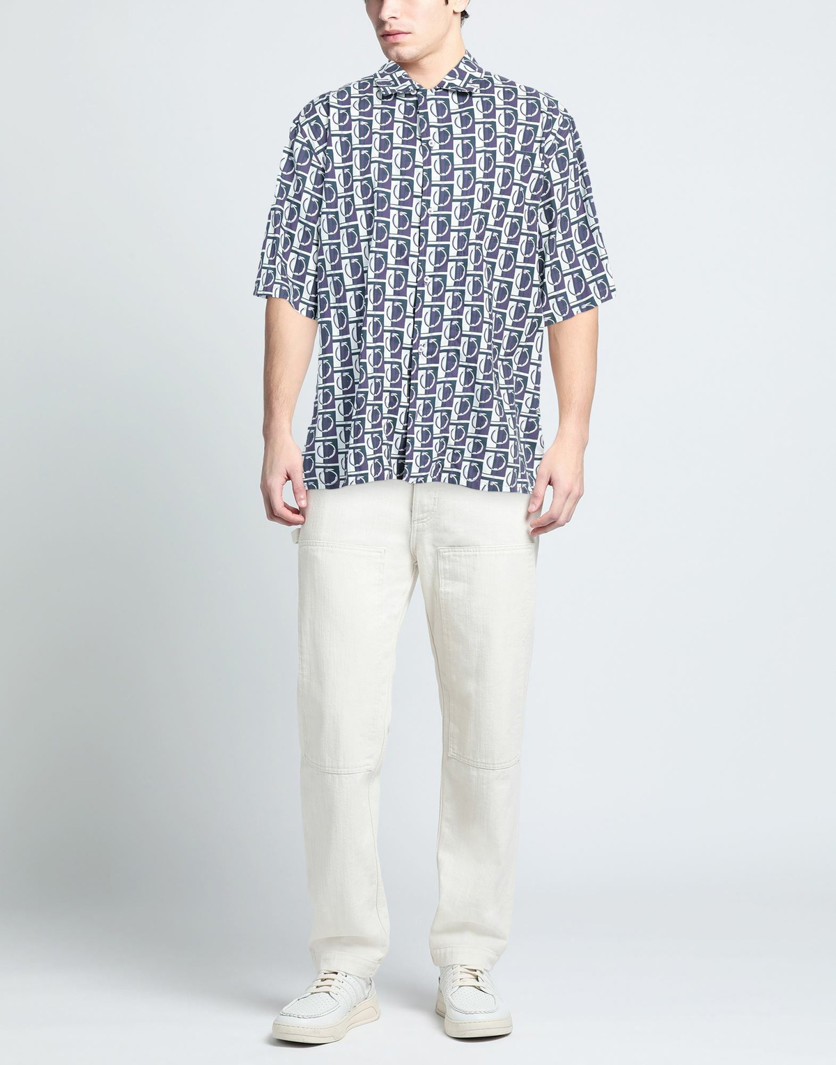 Trussardi Mens Shirt in Purple