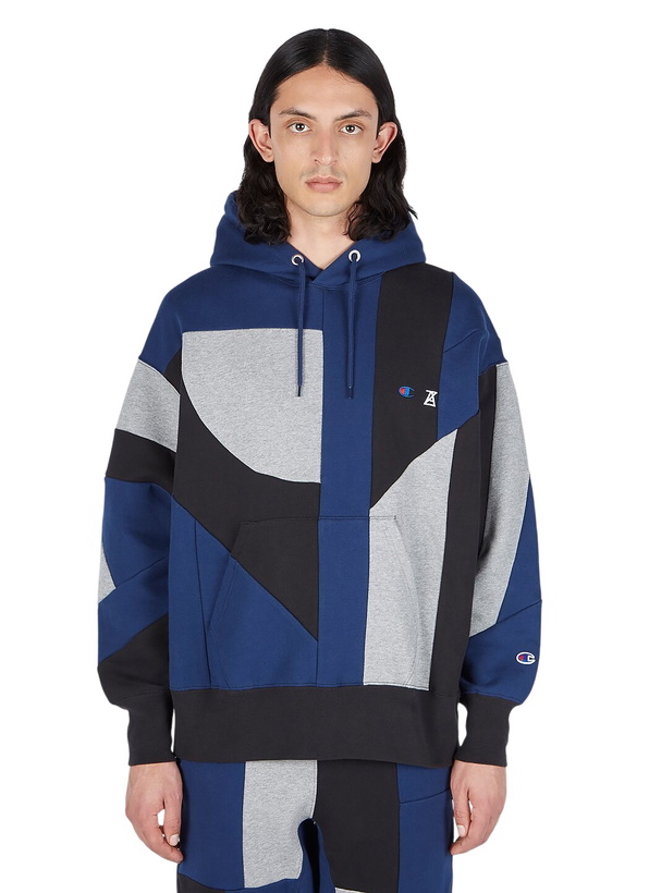 Photo: Champion x Anrealage Contrast Panel Hooded Sweatshirt
