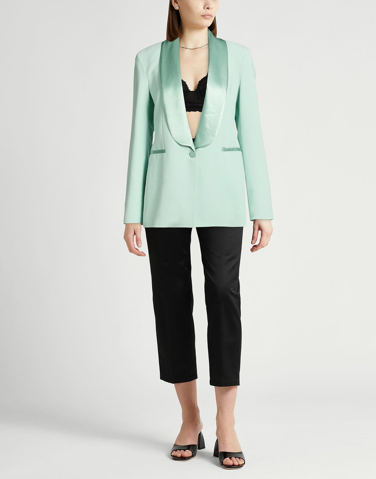 Erika Cavallini Womens Blazer Turquoise
