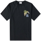 Rhude Men's Moonlight Tropics Logo T-Shirt in Vtg Black