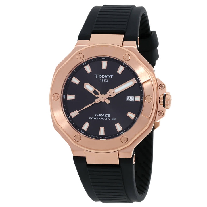 Photo: Tissot T-Race Powermatic 80 Automatic Black Dial Mens Watch T1418073705100