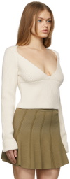 Gauge81 Beige Kold V-Neck Sweater