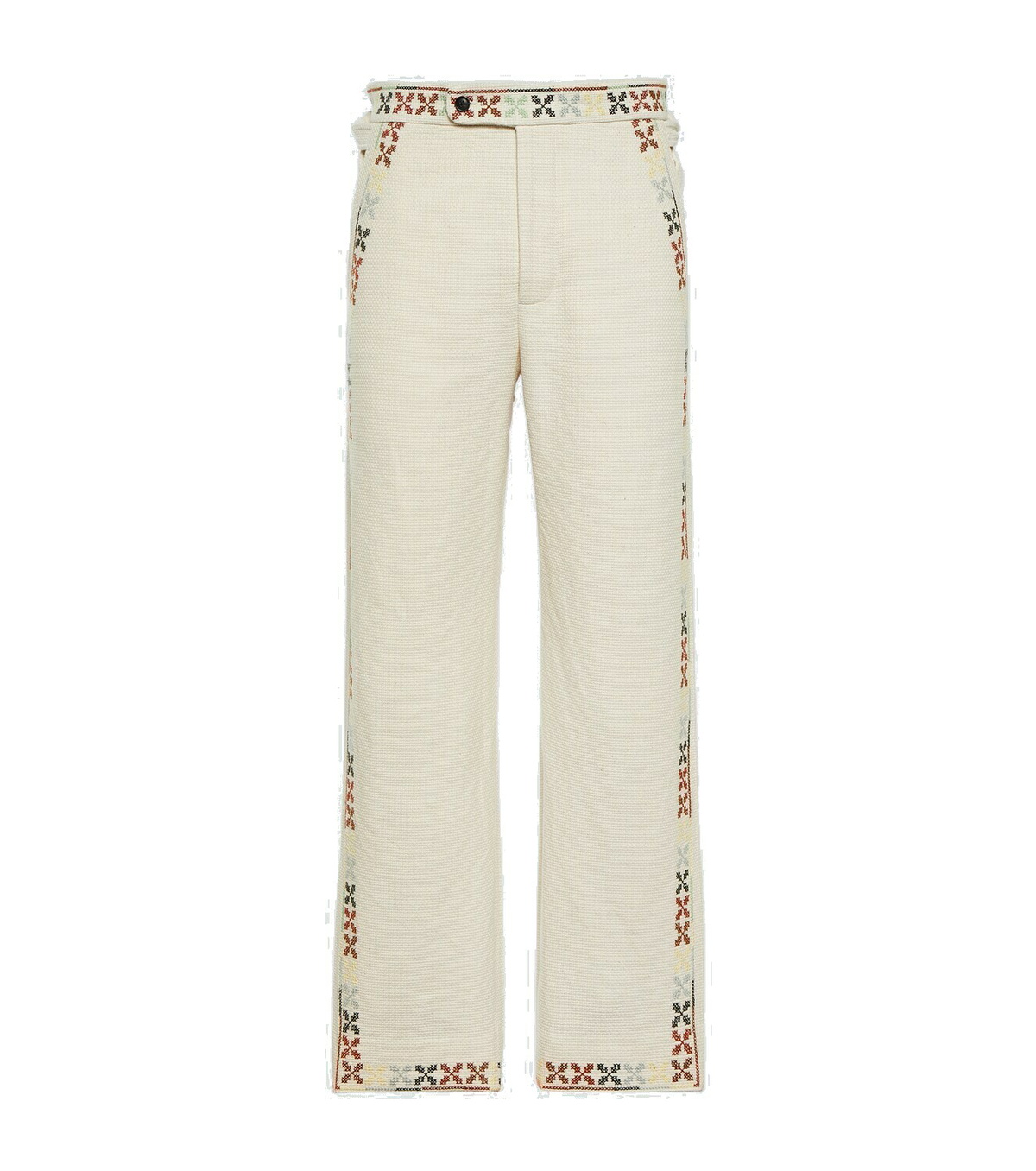 Bode Prisma embroidered cotton pants Bode