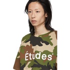 Etudes Green and Brown Camo Wonder T-Shirt