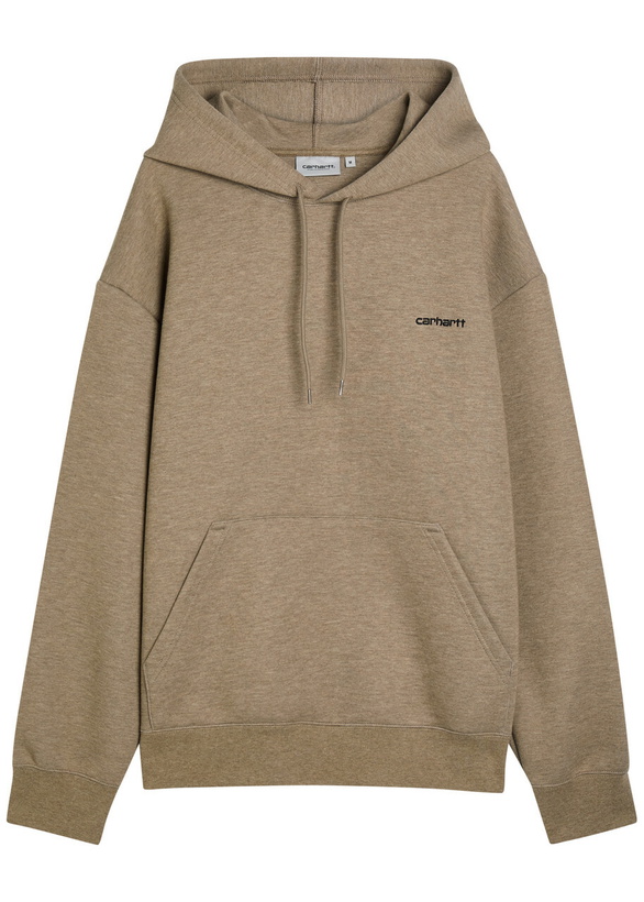Photo: Carhartt Wip Alda Hooded Cotton-blend Sweatshirt Beige