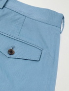 Paul Smith - Straight-Leg Cotton-Blend Twill Trousers - Blue