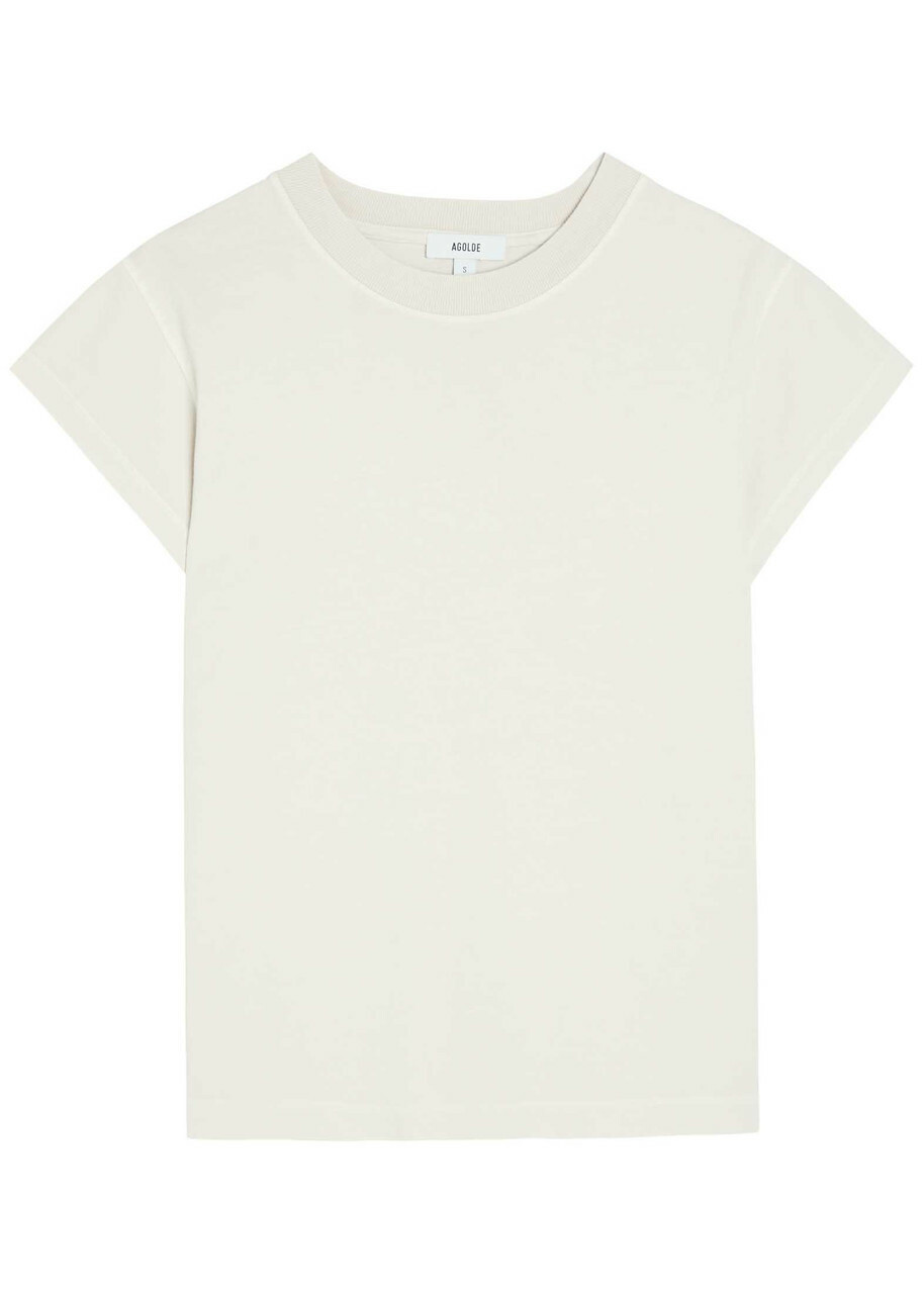 Agolde Bryce Cotton T-shirt Off White