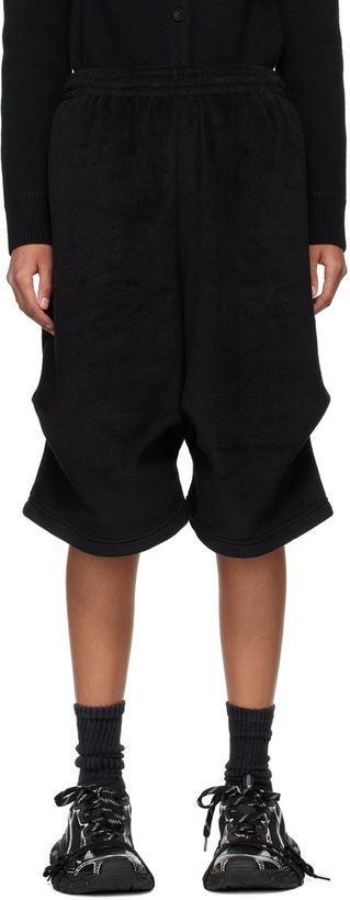 Photo: We11done Black Tuck Shorts