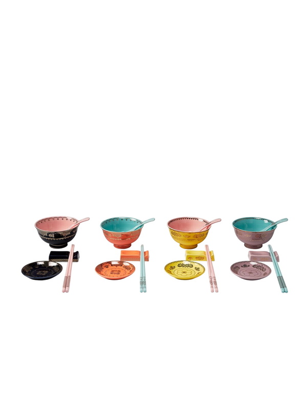 Photo: POLSPOTTEN Set Of Four Grandpa Asian Bowls