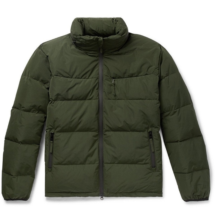 Photo: Aspesi - Quilted Shell Hooded Down Jacket - Men - Army green