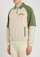 Malbon Marina Panelled Stretch-nylon Windshirt Cream