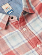 Faherty - Reversible Checked Organic Cotton Shirt - Blue