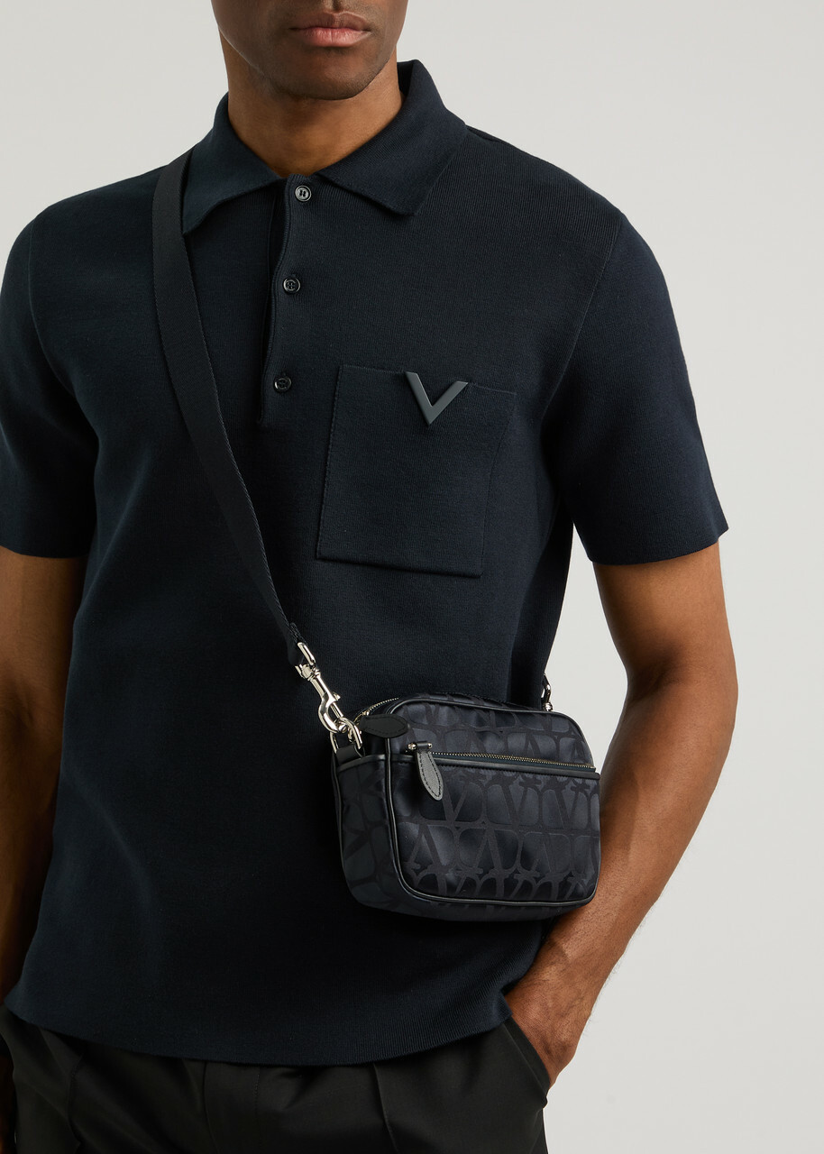 Valentino Toile Iconographe Logo Satin Cross-body bag - Blue - One Size