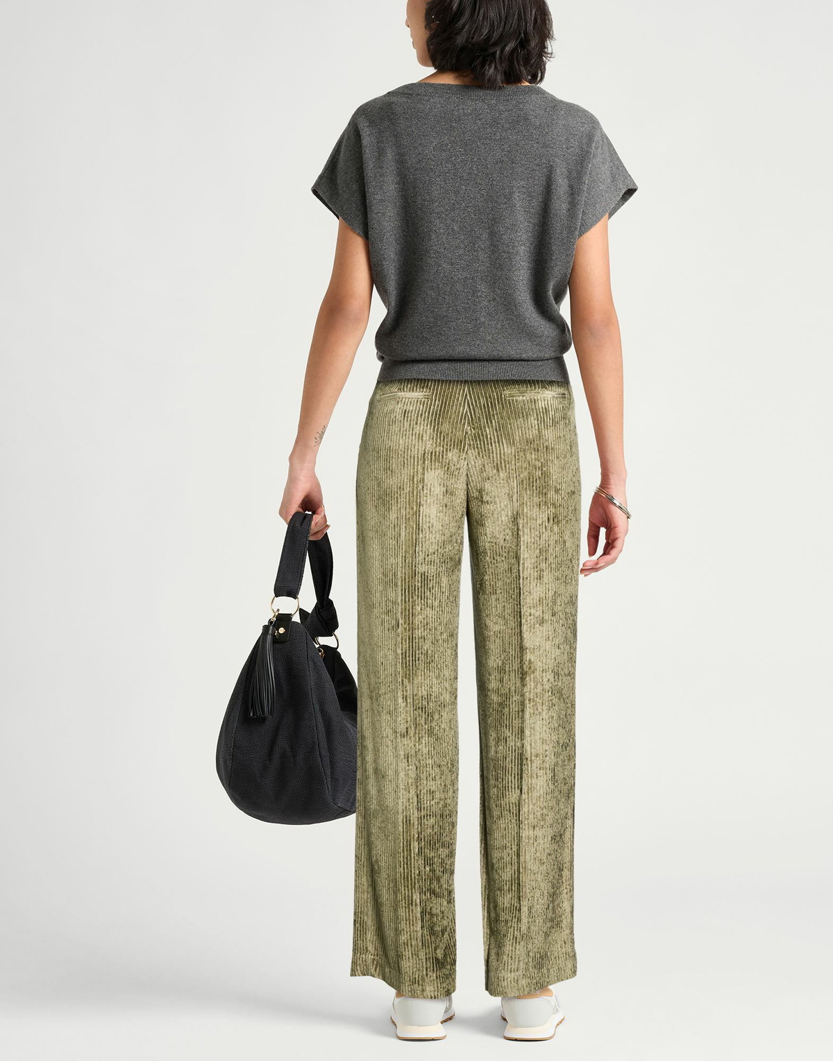 Peserico Womens Pants Military in Green