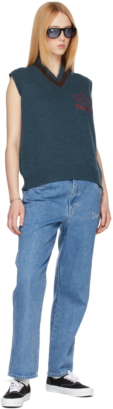 Thames MMXX Navy Knit Logo Vest