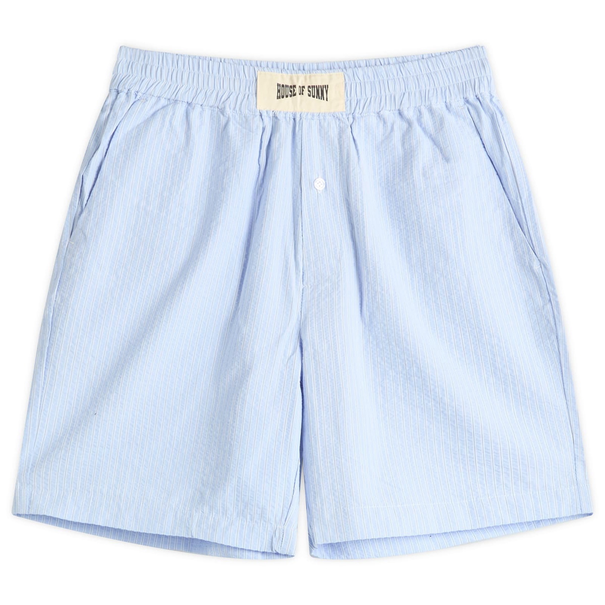 House Of Sunny Women's Seersucker Box Fit Shorts in Multi