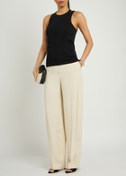 Armarium Filippa Layered Ribbed Cotton Tank Black