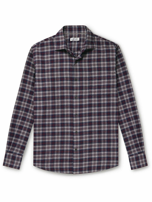 Photo: Peter Millar - Maywood Checked Cotton-Flannel Shirt - Blue
