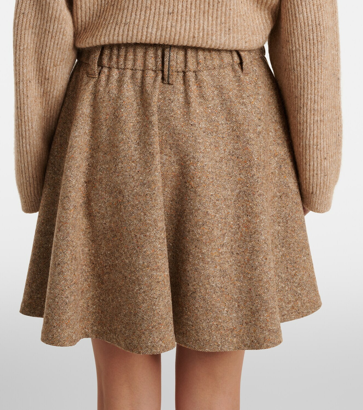 Brunello Cucinelli Monili wool-blend miniskirt