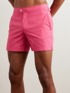 TOM FORD - Straight-Leg Mid-Length Swim Shorts - Pink